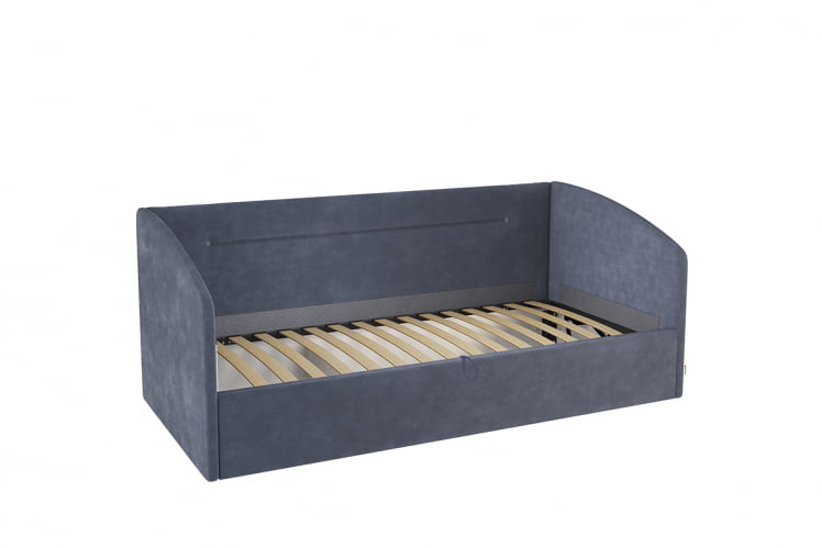 Кровать  0.9 Альба (Софа) КМ.S-16 топаз (велюр)_1