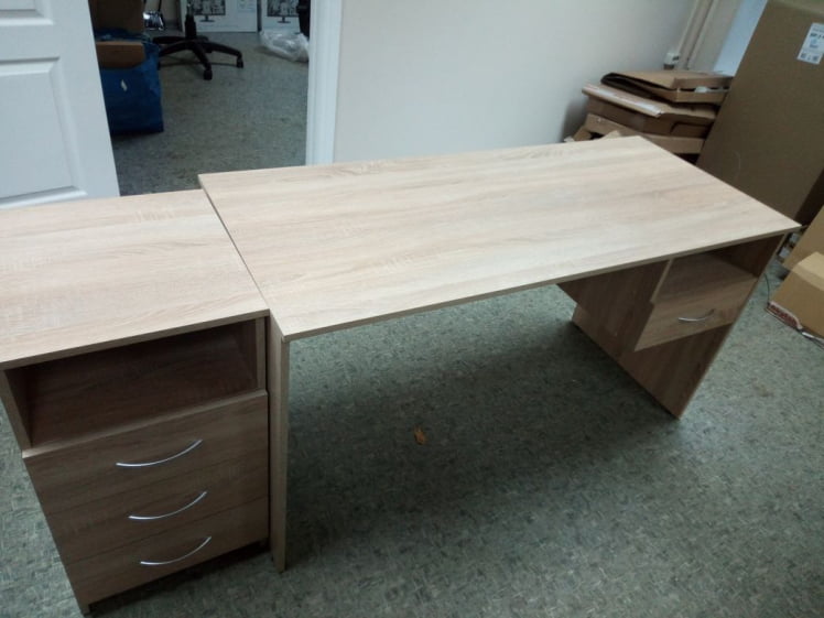 Стол письменный S-1400 (Дуб Cонома светлый)_1