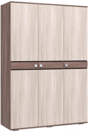 Шкаф трехстворчатый распашной Фантазия ШР-3 Ясень шимо темный Ясень шимо светлый_0