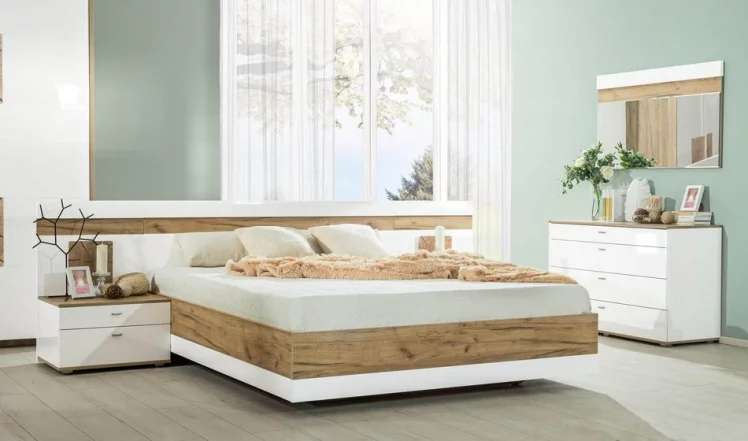 Зеркало настенное 1200 Фиджи ЛД 659.090.000 Дуб Золотой Белый_3