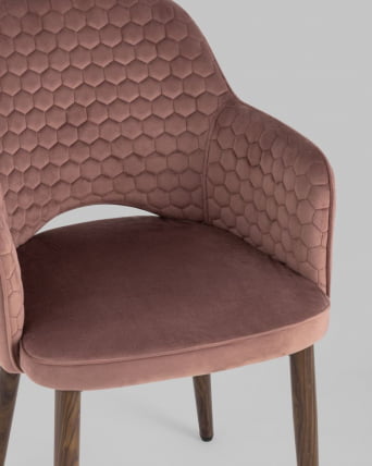 Стул Венера Хани велюр Пыльно-розовый_8
