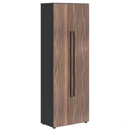 Шкаф с глухими дверьми VELION VENEER VRHCS 80.1 Американский орех Яшма черная_0