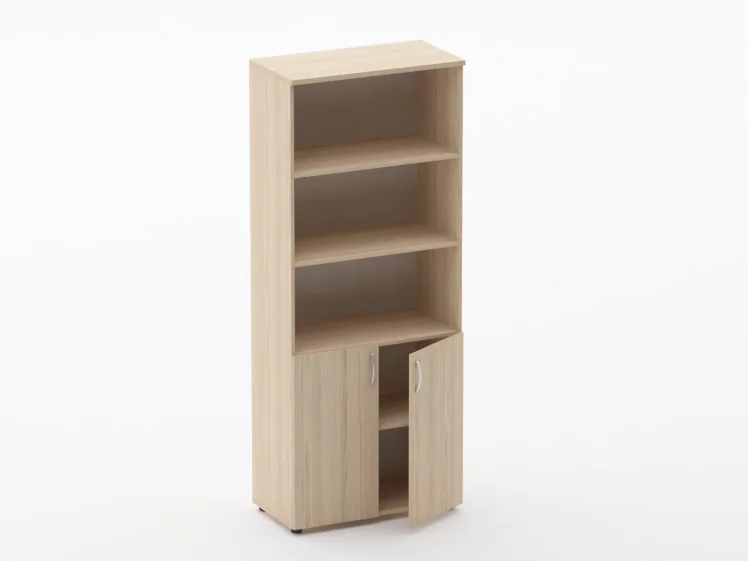 Шкаф высокий полуоткрытый Glassy 6.19.121 Дуб молочный_1