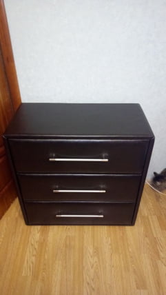 Комод с мягкой обивкой Элис тип 1 Темный_3