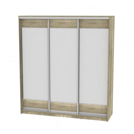 Шкаф-купе B-230х200х60-2(ДКМ-D8D8D8)_0