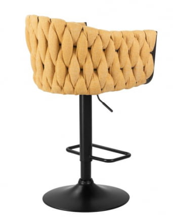 Стул барный DOBRIN LEON (желтая ткань (LAR 275-8)) 2 шт_6