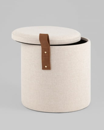 Пуф с ящиком Эркки XS белый_3