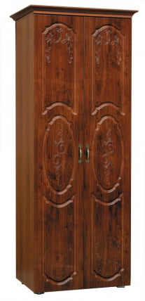 Шкаф-2-х дверный со штангой от набора для гостиной Грация 8.1 Венге/Дуб выбеленный_0