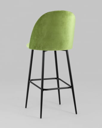 Стул барный Марсель Б велюр Травяной_5