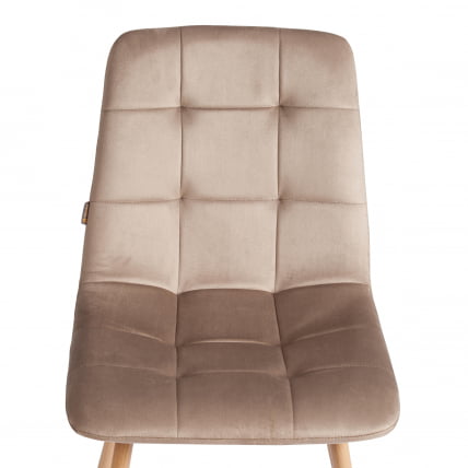 Стул CHILLY (mod. JSC-220) Велюр/металл , 44,5х52,5х88 см, Beige (бежевый) HLR8 / натуральный_6