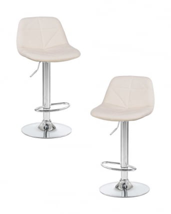 Стул барный ДОБРИН ДИНА (кремовый) 2 шт / DOBRIN DINA_0