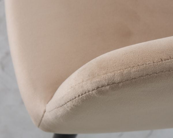 Стул обеденный ДОБРИН РОБЕРТ (черные матовые ножки, велюр В108-98 Бежевый) 2 шт / DOBRIN ROBERT V108-98_9