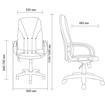 Кресло руководителя AV 101 (менеджер) Черный_1