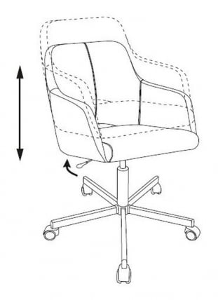 Кресло для оператора Бюрократ CH-380M Каппучино 38-402_4