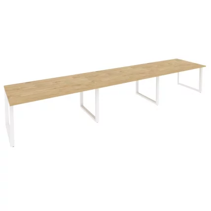 Стол переговорный (3 столешницы) ONIX O.MO-PRG-3.4 Тиквуд Светлый/Белый_0