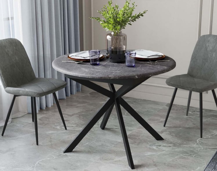 Обеденный стол Орфей 49.1 Мрамор темный_0
