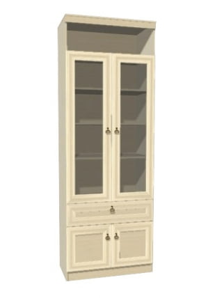 Шкаф для книг Инна 611 Денвер светлый_0