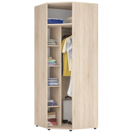 Шкаф распашный Алиса(H6_M2) 2230х854х854 с торцевой ручкой (Венге)_1