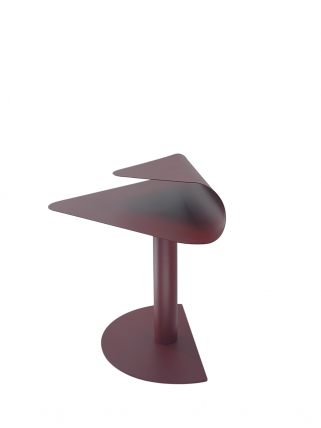 Журнальный столик Cornea металл бордовый_3