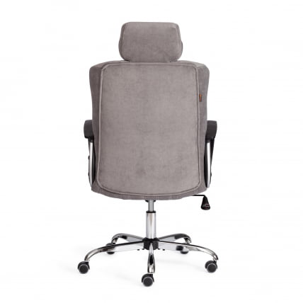 Кресло OXFORD хром флок , серый, 29_3