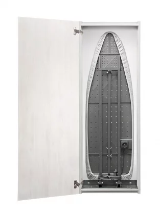 Шкаф со встроенной гладильной доской Iron Slim Eco (левый) Беленый дуб_0