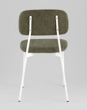 Стул Чао зеленый белые ножки / Chao_6