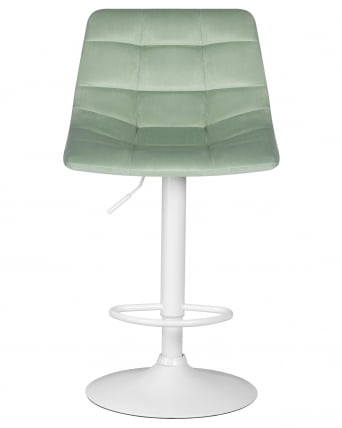 Стул барный ДОБРИН ТАИЛОР ВХИТЕ (пудрово-мятный велюр (МДЖ9-87)) 2 шт / DOBRIN TAILOR WHITE (MJ9-87))_6
