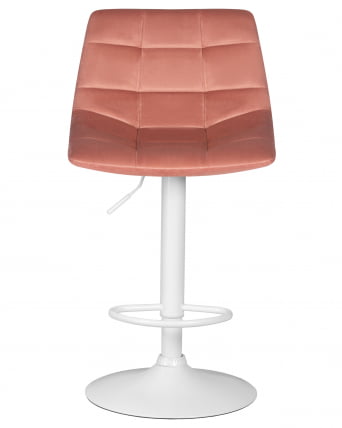 Стул барный ДОБРИН ТАИЛОР ВХИТЕ (пудрово-розовый велюр (МДЖ9-32)) 2 шт / DOBRIN TAILOR WHITE (MJ9-32))_6