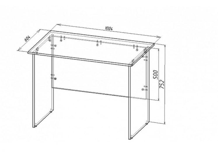 Стол маленький СГМ Дуб сонома_2