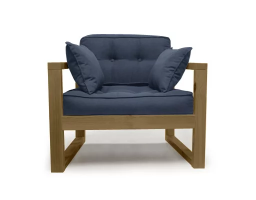 Диван одноместный DEmoku Д-1 небесно-голубой_холодный серый_0