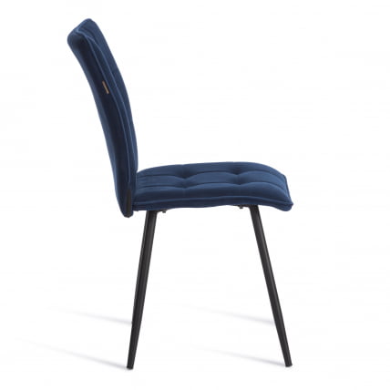 Стул обеденный Bari велюр, 46х55х89, Blue (синий)_1
