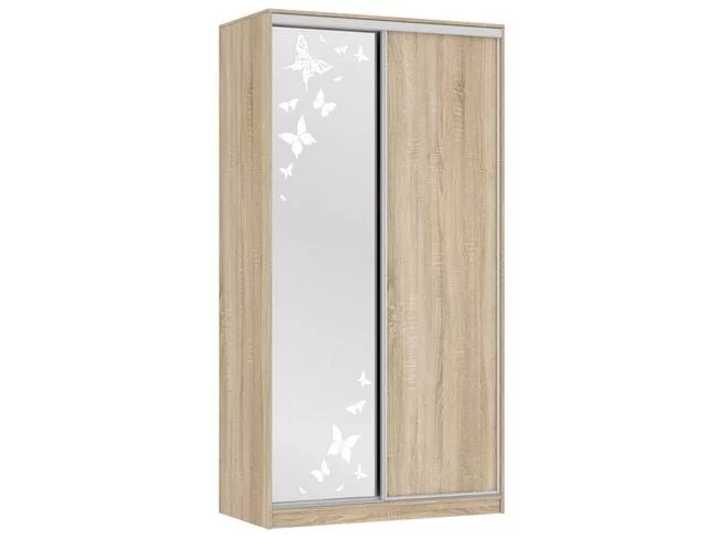 Шкаф-купе Рио 1-600 бабочки Дуб сонома_0