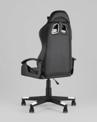 Кресло спортивное TopChairs Warden черно-белый_6