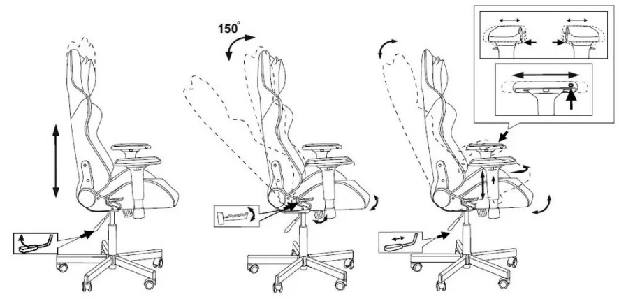 Геймерское кресло Zombie VIKING TANK GREY_14