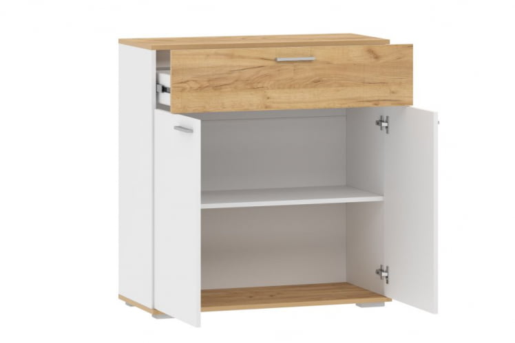 Тумба Санти НМ 013.77 Белый/Дуб Крафт Золотой_1