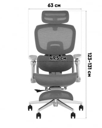 Кресло офисное ТопЧаирс Продигй с оттоманкой черный / TopChairs Prodigy_12