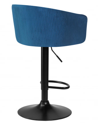 Стул барный DOBRIN DARCY BLACK (синий велюр (1922-20))_3
