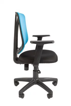 Кресло офисное CHAIRMAN 626 Черный Синяя сетка_2