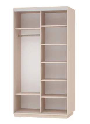 Шкаф-купе двухдверный Экспресс Дуо 1200х2400h Сакура/Белый снег_1