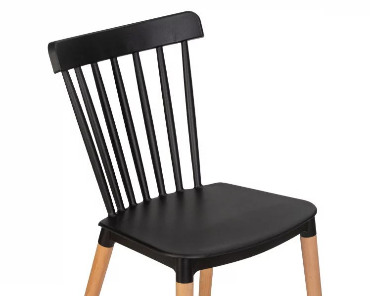 Стул обеденный ДОБРИН ТХЕО ножки светлый бук черный Б-03 / DOBRIN THEO B-03_6