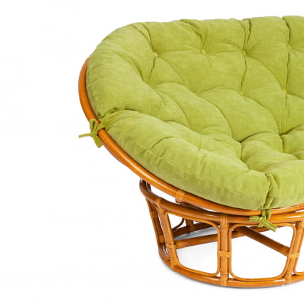 Диван MAMASAN/МАМАСАН 23/02 W /с подушкой/ подушка 182х119 см, 169х102х80 см, Pecan (орех), флок, олива, 23_5