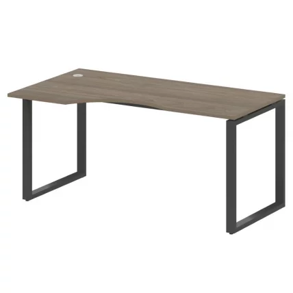 Стол криволинейный левый на О-образном м/к METAL SYSTEM БО.СА-1 Л Вяз/Антрацит_0