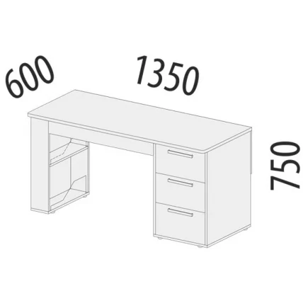 Стол письменный (лев/прав) Аляска 501.14_9