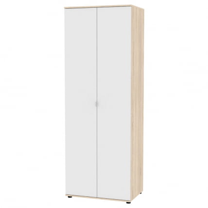 Шкаф распашный Алиса(H4) 2230х800х540 с торцевой ручкой (ДСС-Белый)_0