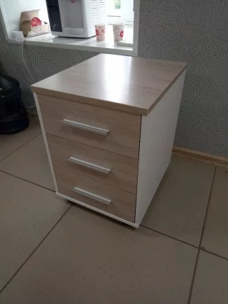 Тумба подкатная Deka 9.05.01 Дуб Сантана светлый/Белый_2