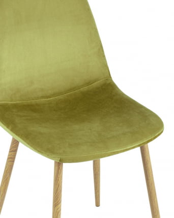 Комплект из четырех стульев Валенсия СН велюр фисташковый 4 шт / SN_7