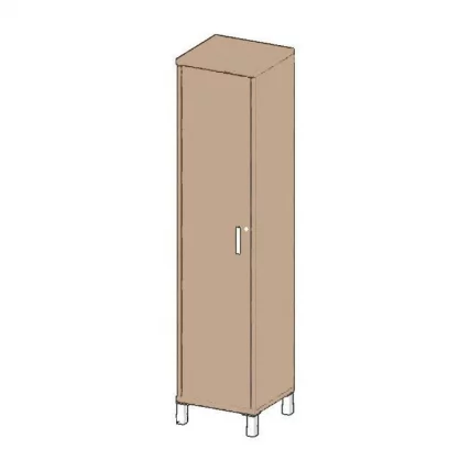 Гардероб с замком В702.2 Z/R  Дуб девон_0