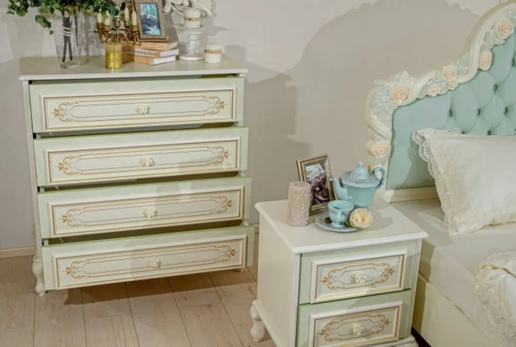 Комод с 4 ящиками Луиза ЛД 665.021.000 Алебастр_3