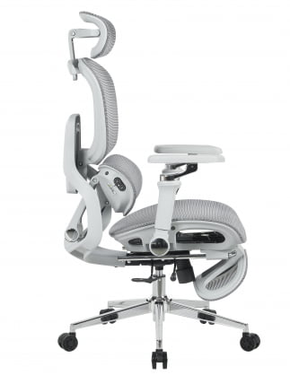 Кресло офисное ТопЧаирс Продигй с оттоманкой серый / TopChairs Prodigy_3