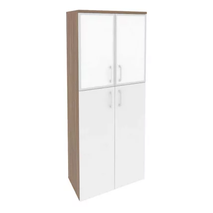 Шкаф высокий широкий ONIX O.ST-1.7R white Дуб Аризона/Белый_0